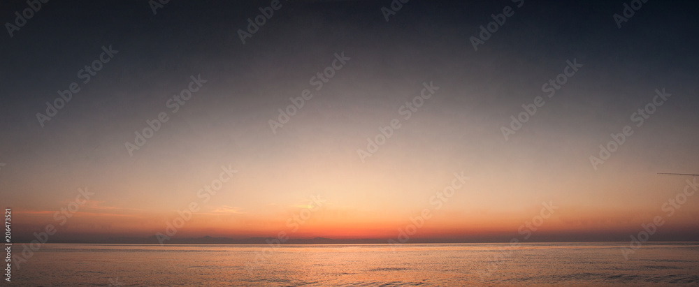 Fototapeta premium Sea view to Antalya region Turkey 2018