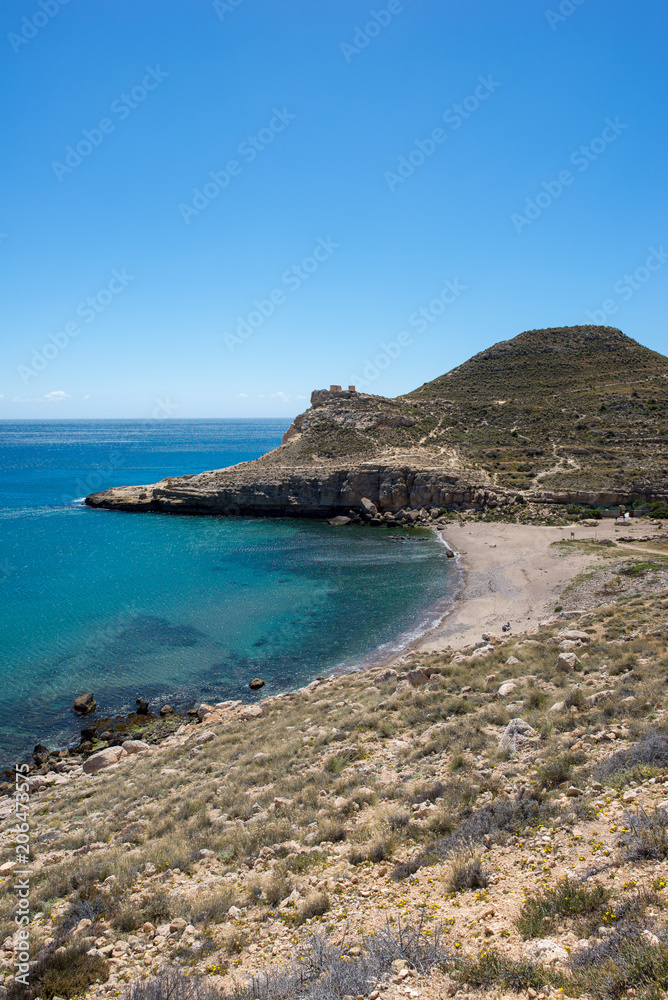The coast in the blacks of almeria The coast in the blacks of almeria