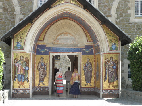 Entrée du monastère de Kykkos, Chypre