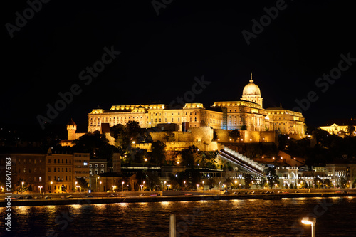 Węgry Budapeszt noc