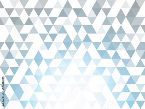 Triangle light blue and gray Abstract geometric vector background.