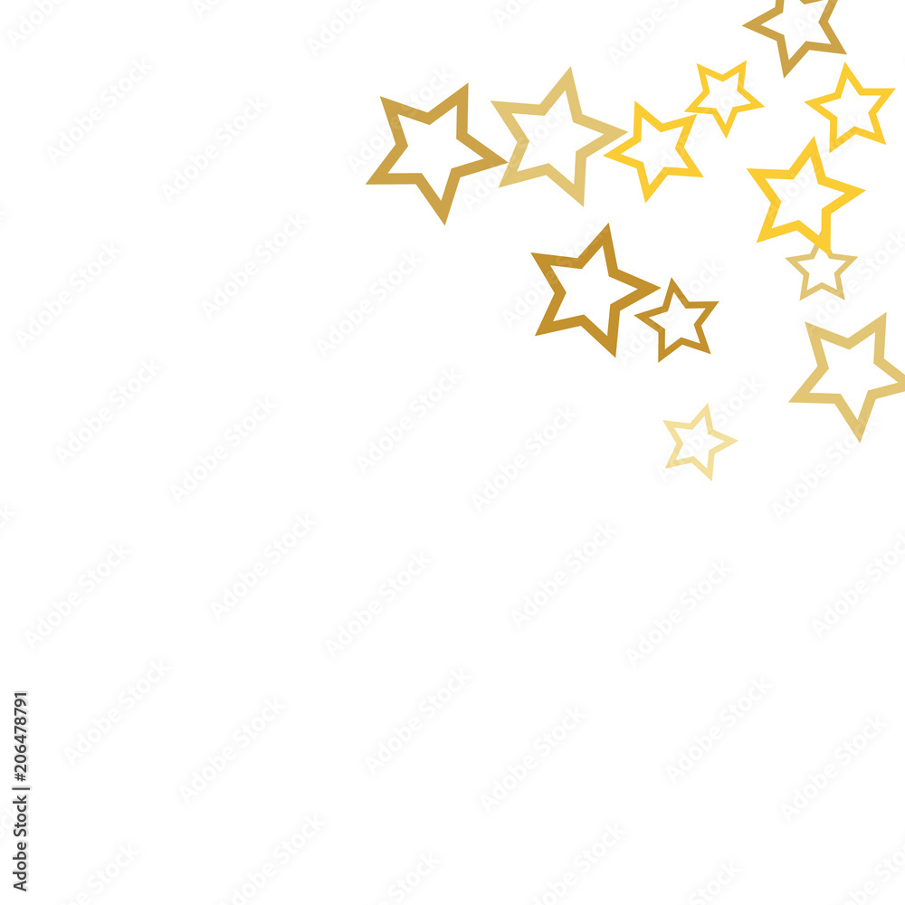 Magic gold stars confetti. Christmas and New Year falling stars background. Sparkling glitter celebration confetti decoration. Rich VIP premium design Magic gold stars confetti. Christmas and New Year falling stars background. Sparkling glitter celebration confetti decoration. Rich VIP premium design