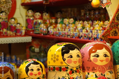 Russian folk nesting dolls, matryoshka