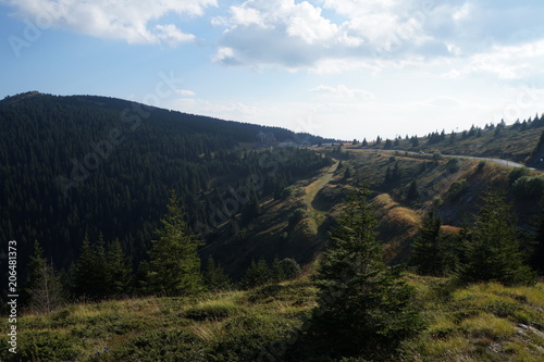 A sunny mountain pass