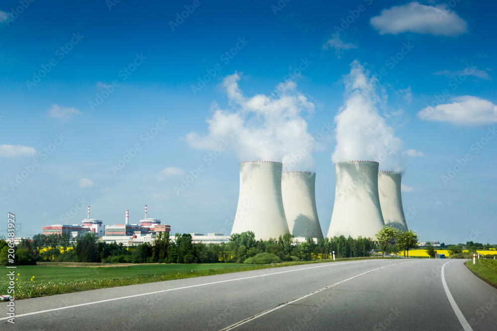 Nuclear power plant in Czech Republic. Europe. Nuclear power plant in Czech Republic. Europe.