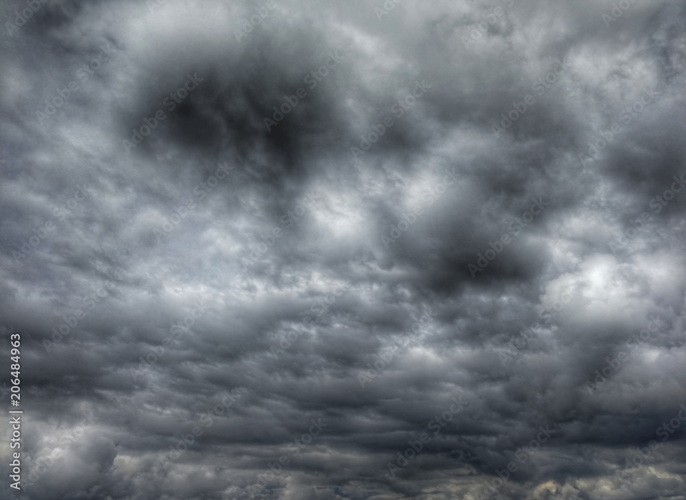Dark cloudy sky in rainy season Dark cloudy sky in rainy season
