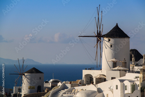 Windmills in Oia, Santorini