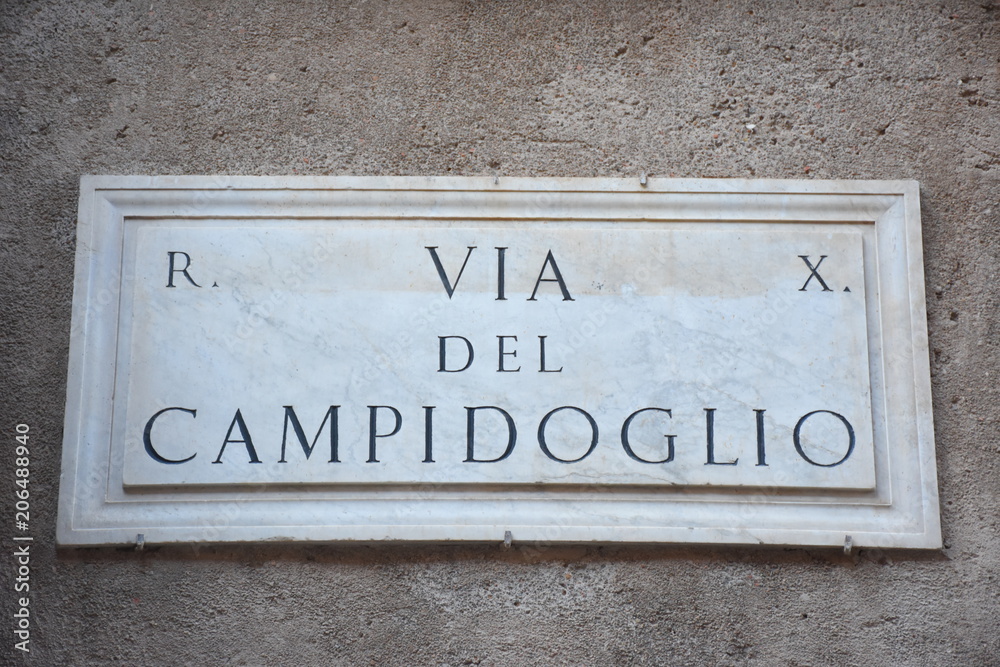 Rome. Statues and details of Piazza of Campidoglio. Rome. Statues and details of Piazza of Campidoglio.