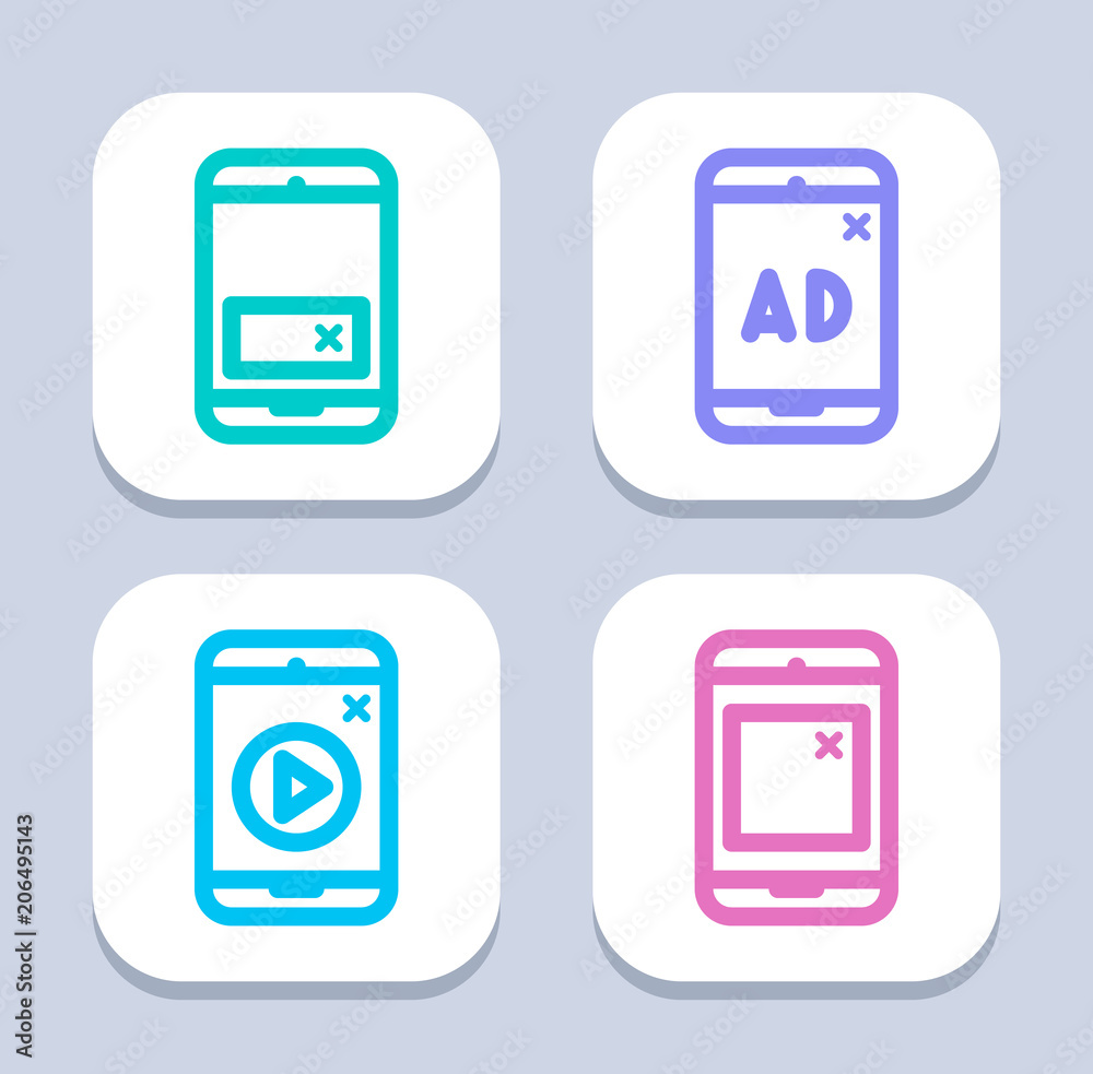 Mobile Ads - Neon Icons . A set of professional, pixel-perfect icons. Mobile Ads - Neon Icons . A set of professional, pixel-perfect icons.