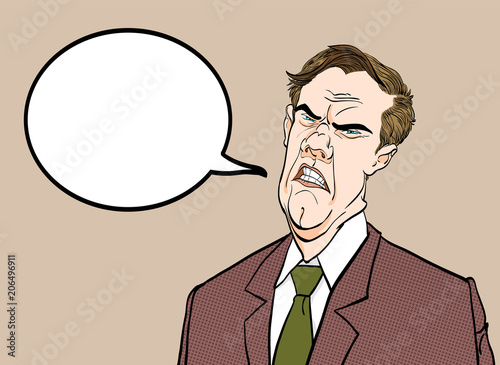 Angry boss. Annoyed politician. Angry man. Sad man. Speaking politician. squeamish man