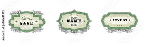 Vintage badge vector retro sticker or premium emblem sign illustration emblem...