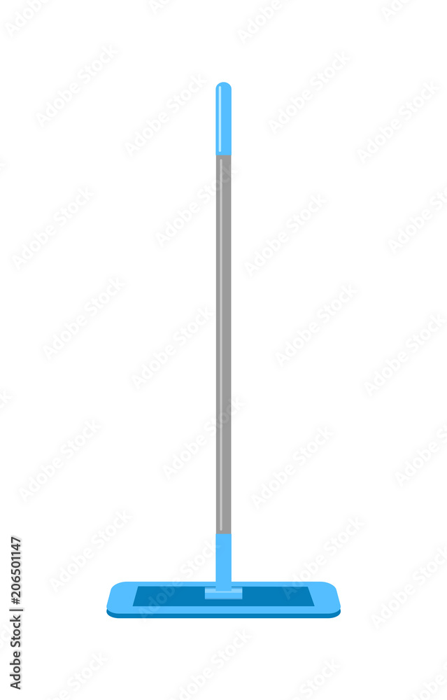 Mop isolated on white background. Cleaning icon. Vector illustration. Mop isolated on white background. Cleaning icon. Vector illustration.