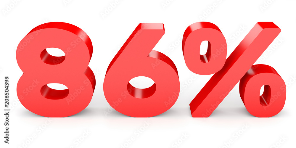Eighty six percent off. Discount 86 %. Eighty six percent off. Discount 86 %.