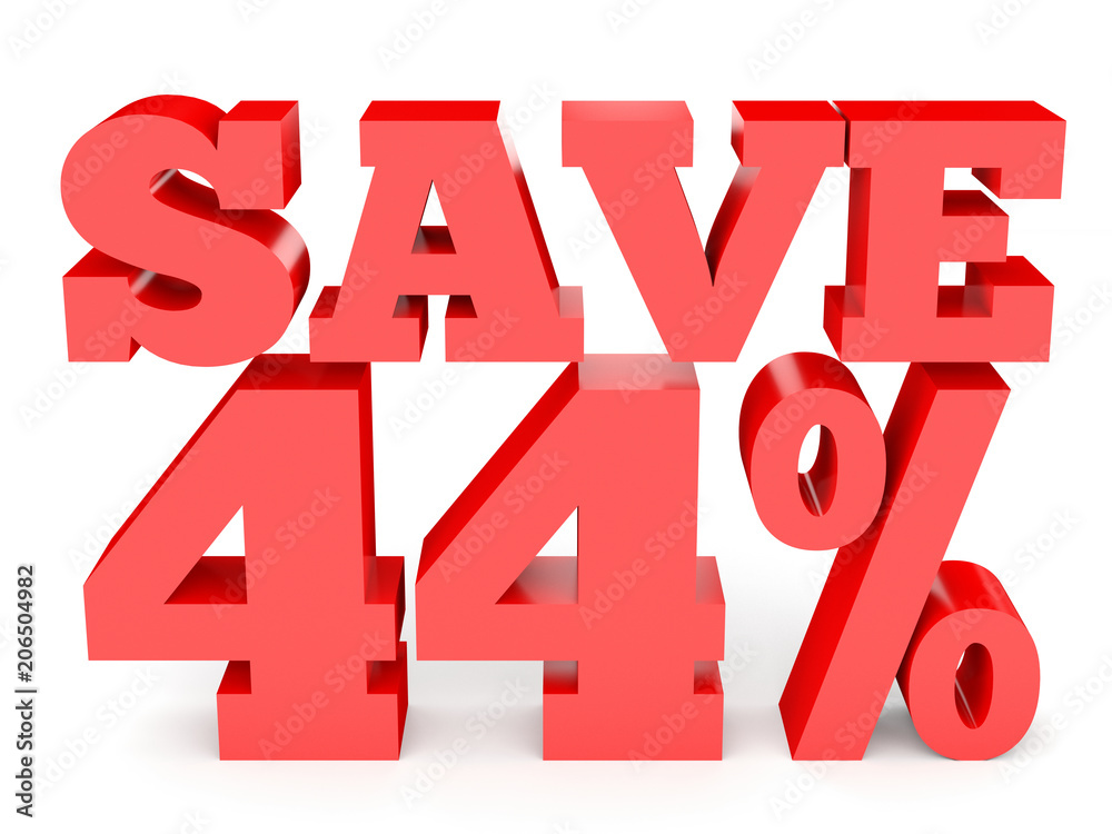 Forty four percent off. Discount 44 %. Forty four percent off. Discount 44 %.