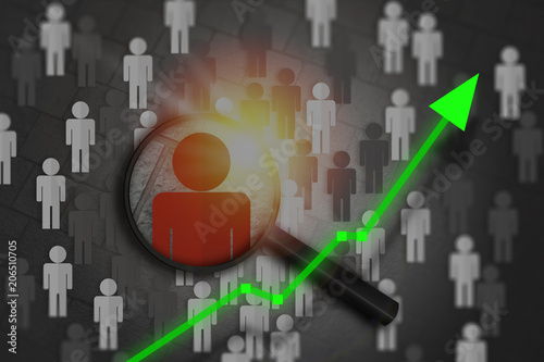 People search concept to bring key player to team which increases profits ten-fold.