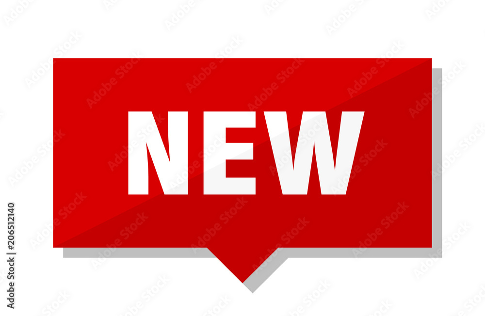 Fototapeta premium new red tag
