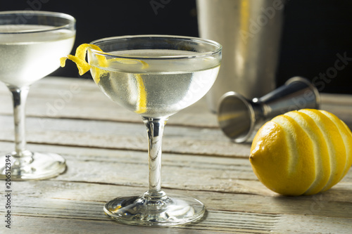 Homemade Alcoholic Vesper Martini photo