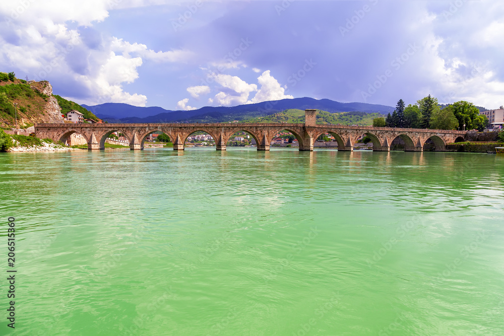 Ancient Bridge on the Drina river in Visegrad 4