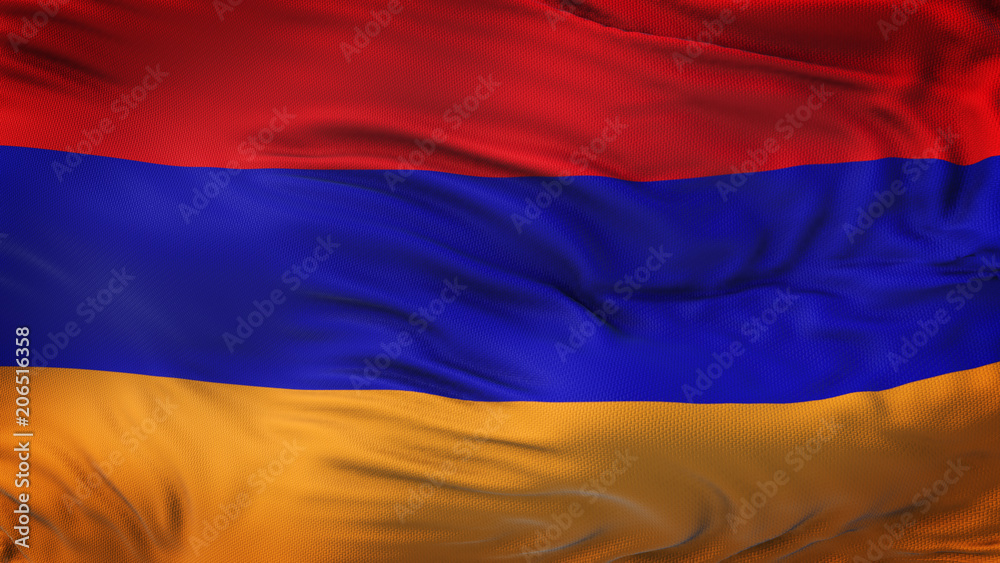 Naklejka premium ARMENIA Realistic Waving Flag Background