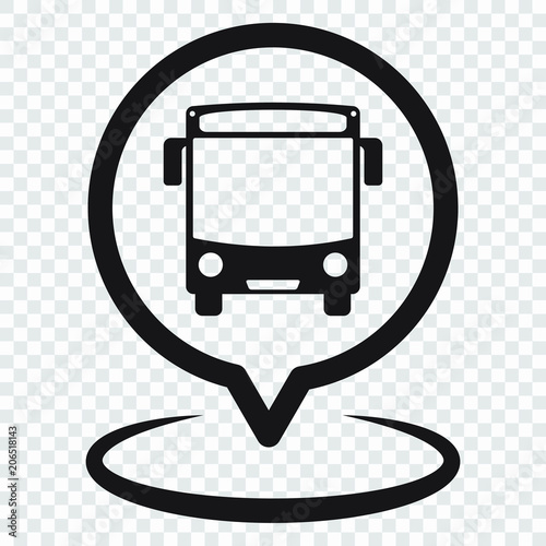 Bus stop icon