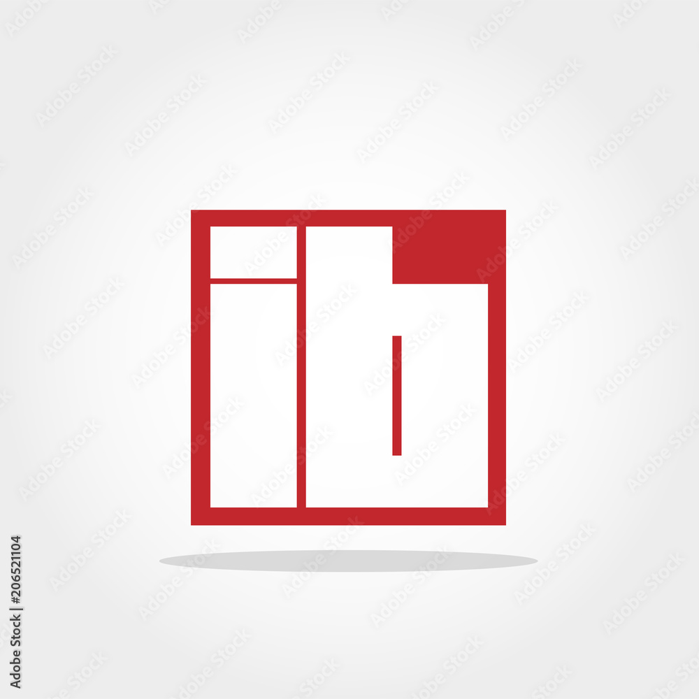 Initial Letter IB Logo Design Initial Letter IB Logo Design