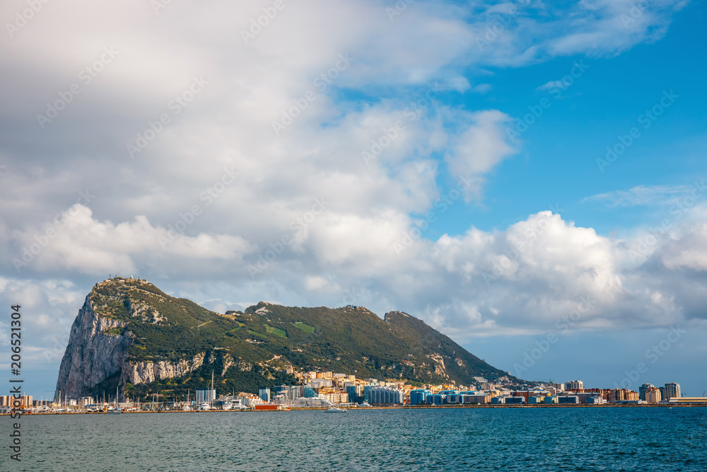 Rock of Gibraltar on a sunny day