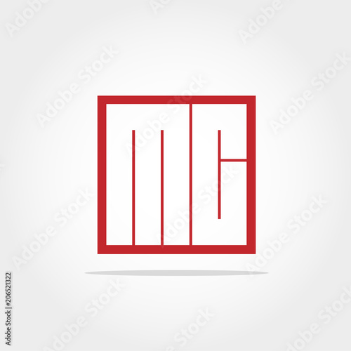 Initial Letter MC Logo Design