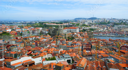 Porto, Portugal view from the city tower Clerigos