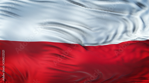 POLAND Realistic Waving Flag Background 