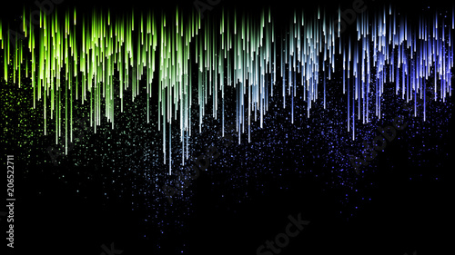 Green music abstract background