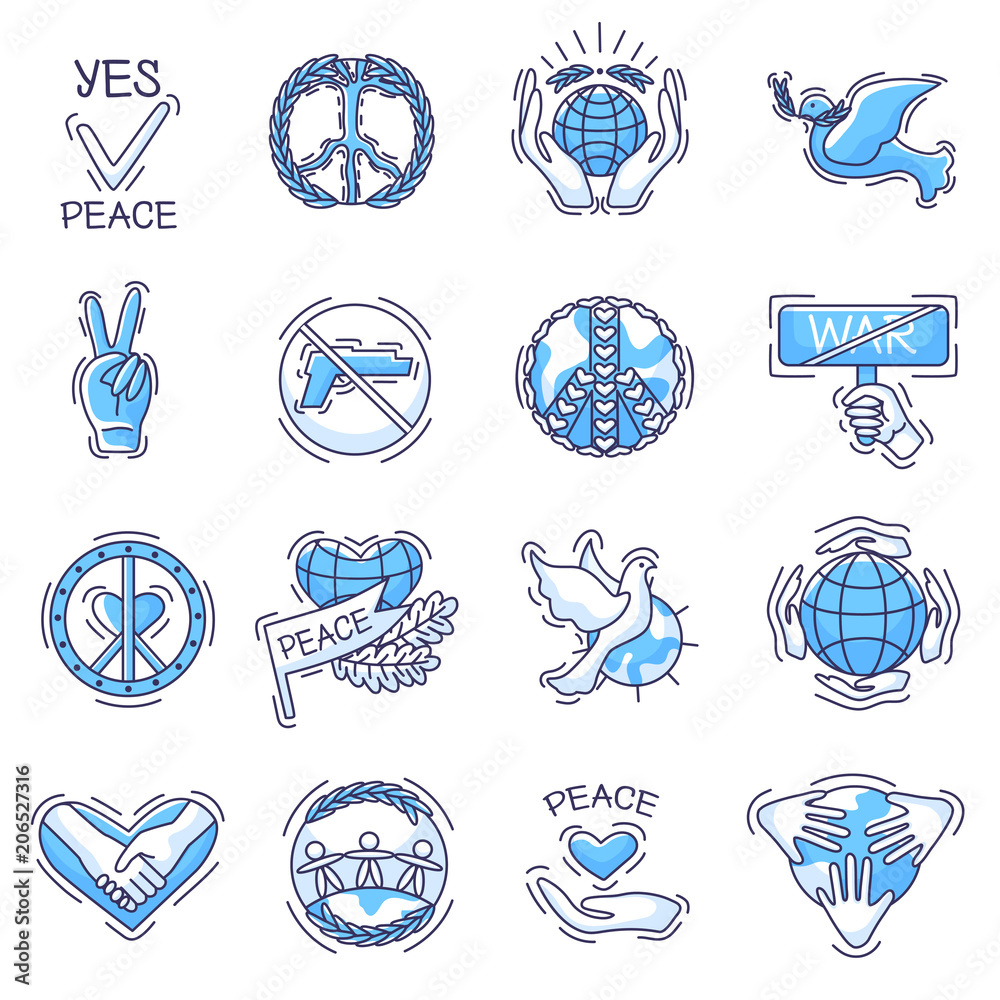Peace And Love Icons