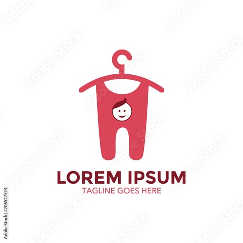 baby shop logo vector design