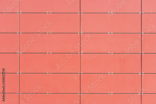 Red tile ventilated facade