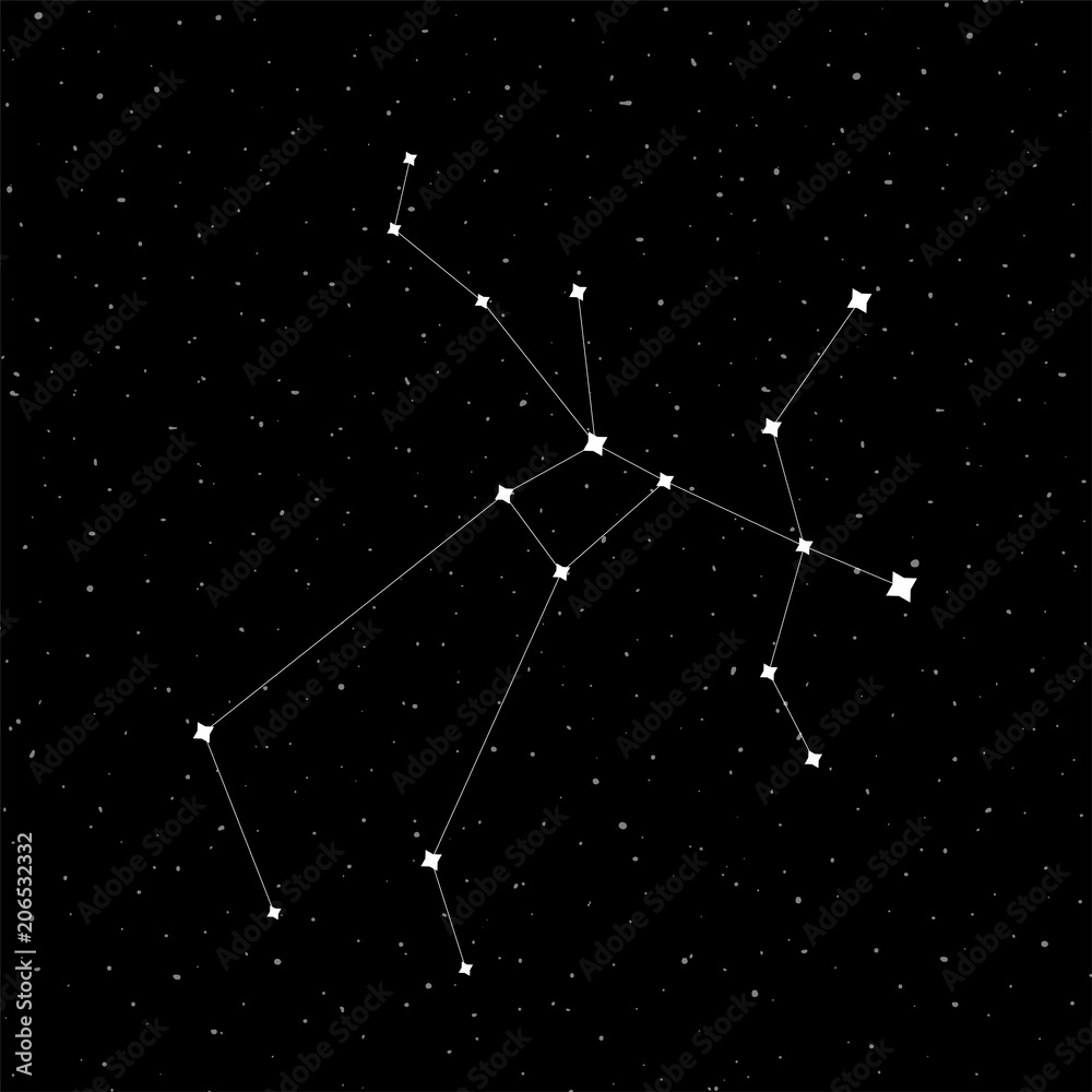 Fototapeta premium Sagittarius constellation symbol