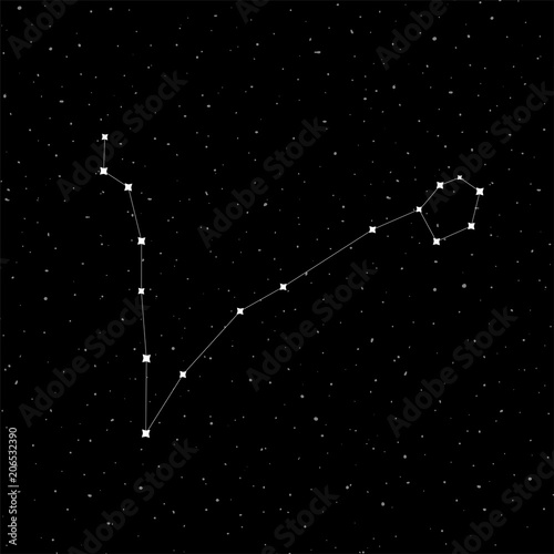 Pisces constellation design