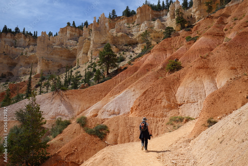 Bryce Canyon peek a boo hiking trail 
