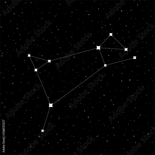 Aries constellation illustration