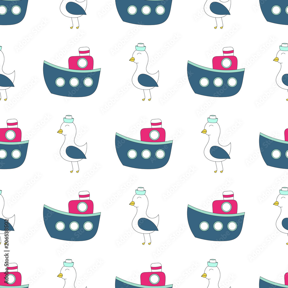 Navy vector seamless patterns vector illustration. Best choice for cards, invitations, printing, party packs, blog backgrounds, paper craft, party invitations, digital scrap booking.
