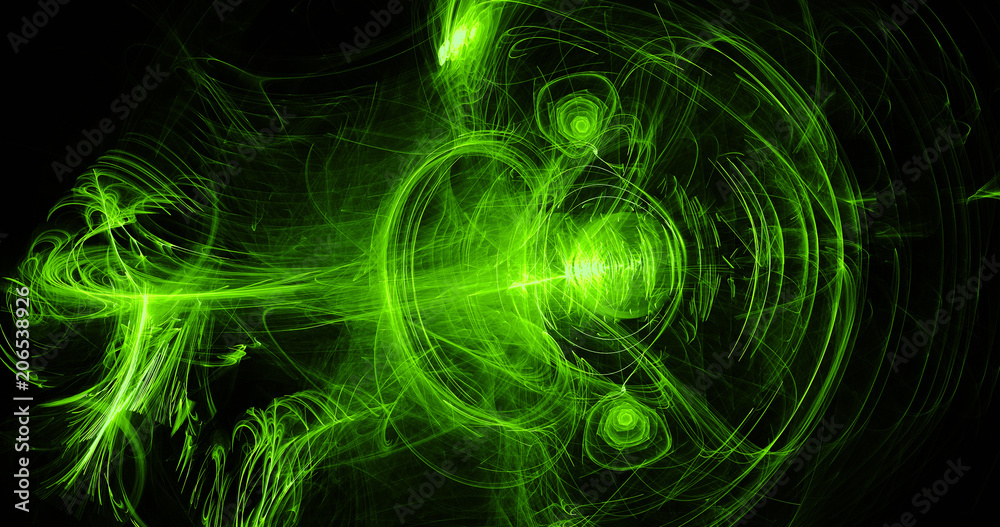 Green Abstract Lines Curves Particles Background Green Abstract Lines Curves Particles Background
