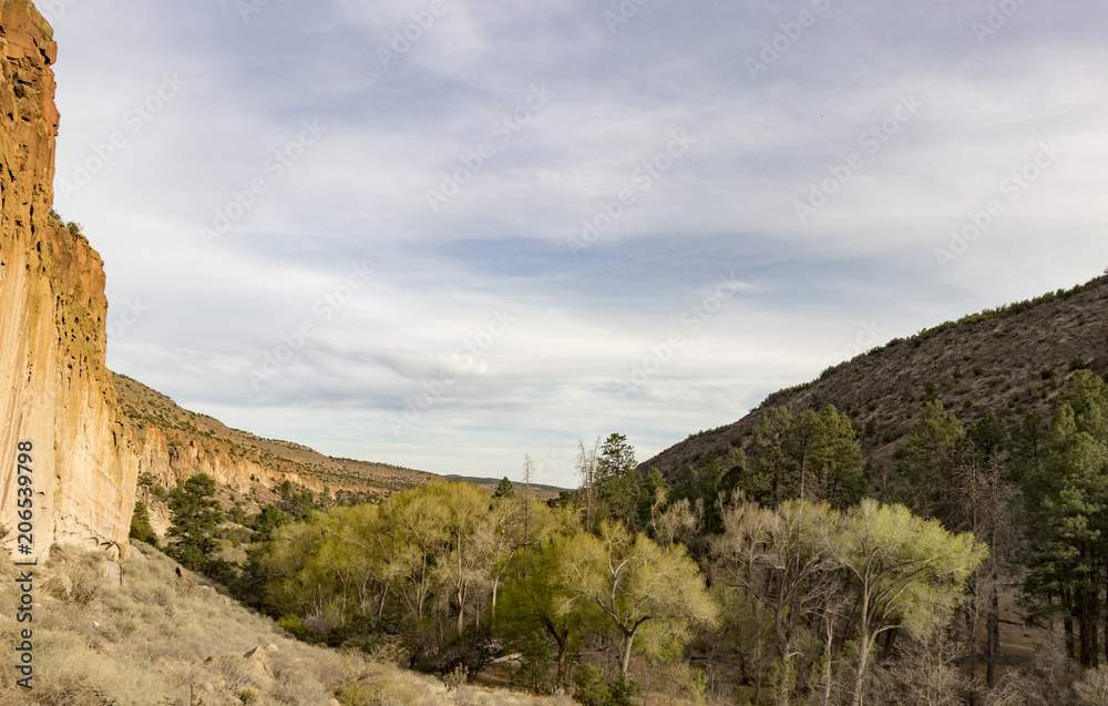 Frijoles Canyon, Bandelier National Monument, Los Alamos, New Mexico.
