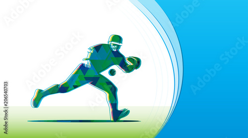 Baseball Player catching a ball
