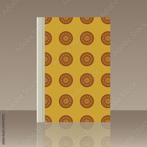 Car wheel and Book. Realistic image of the object
