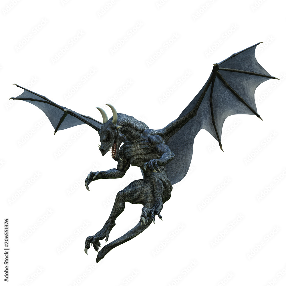 black dragon in a white background black dragon in a white background