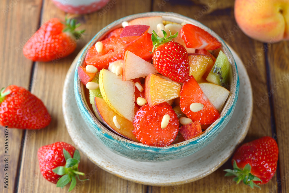 Fruit salad with strawberries Fruit salad with strawberries