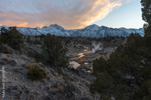 Watching Sunset from the Hot Creek Geological Site © Jesse