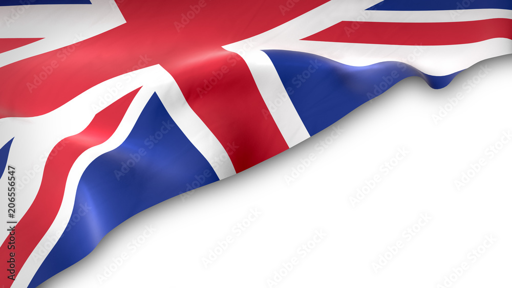 national flag of the United Kingdom waving national flag of the United Kingdom waving