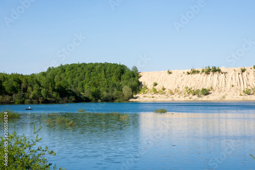 the quarry filled with water