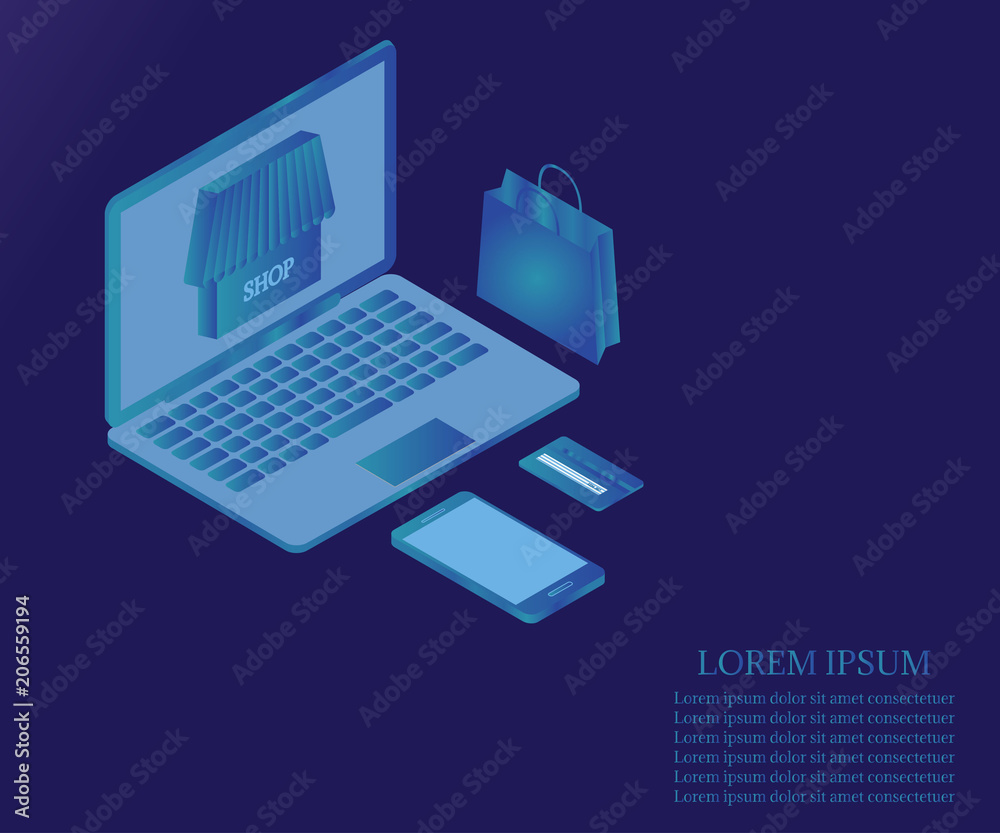 laptop, shopping, 3D Isometric 1 ice laptop, shopping, 3D Isometric 1 ice