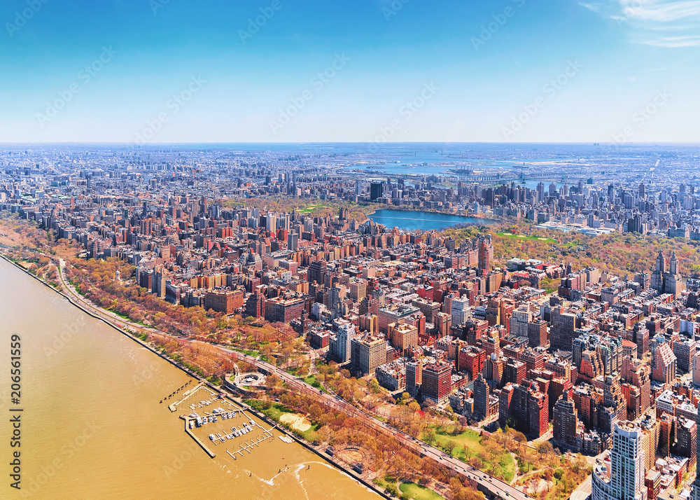 Stunning aerial view of Manhattan nd Central Park