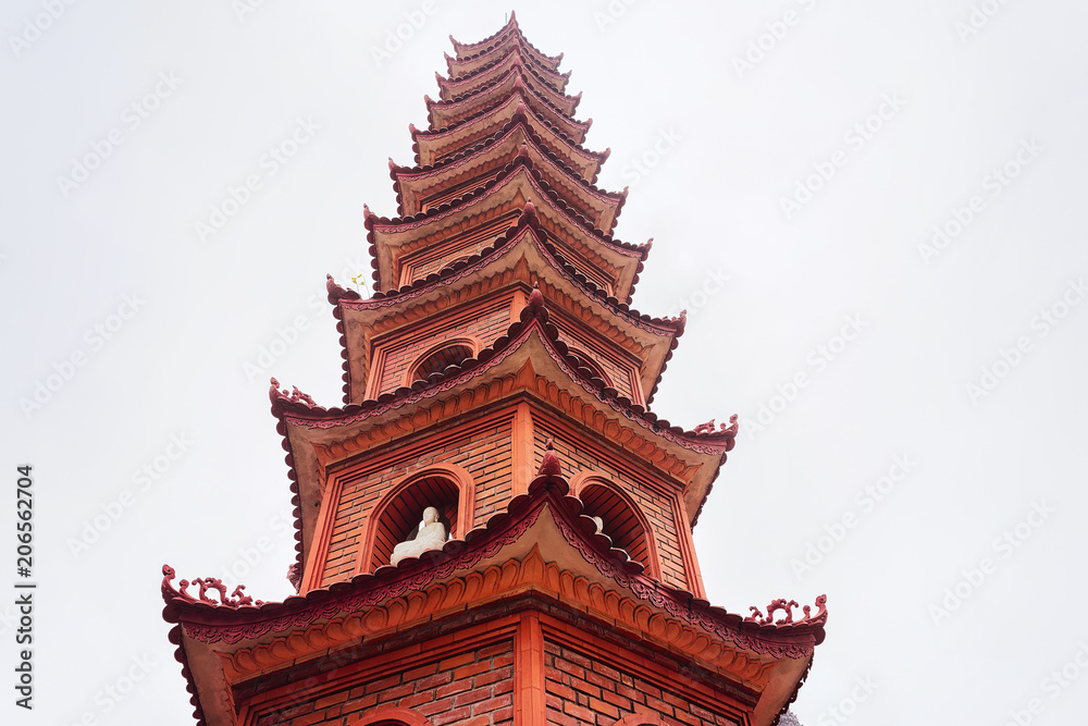 Fototapeta premium Tran Quoc Pagoda in Hanoi Vietnam